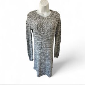 Loft Gray Knit Sweater Dress